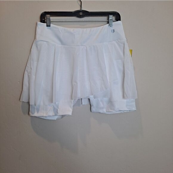 EleVen By Venus Williams White Tennis Outskirt Shortie Size Large White … - Picture 1 of 7